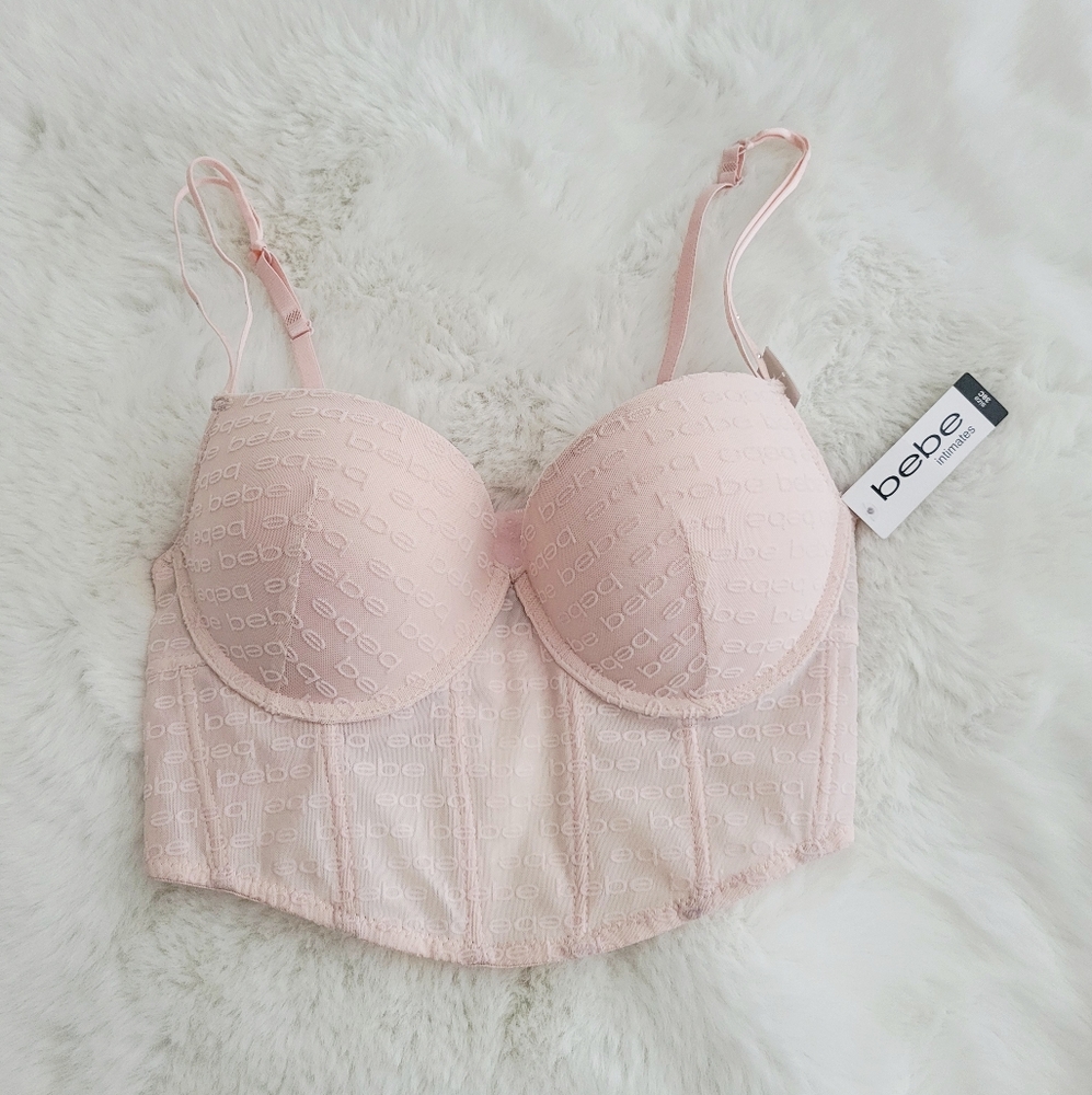 🩷BRAND NEW BEBE PUSH UP LONGLINE BRA SIZE 38C